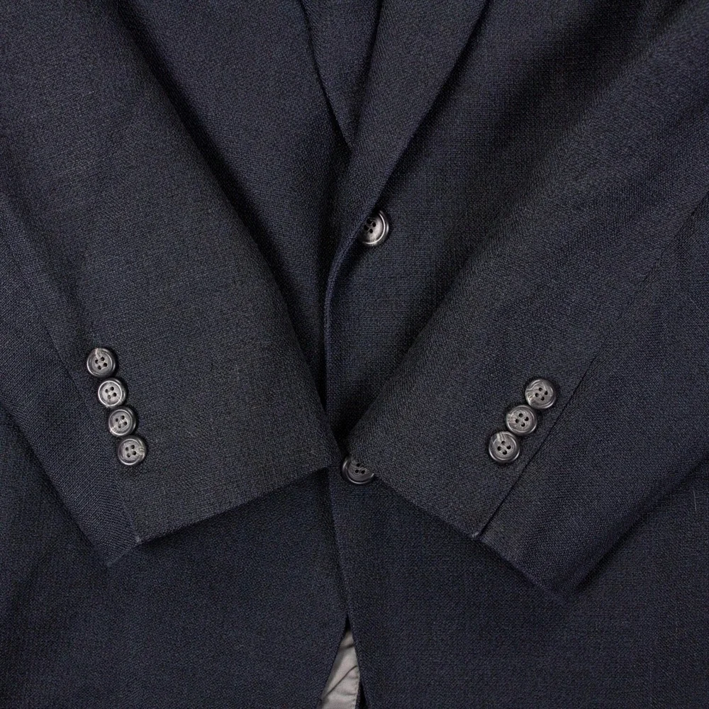 VTG Brooks Brothers Mens 42L Blazer Jacket Sport Coat Dark Gray Made in‎ USA